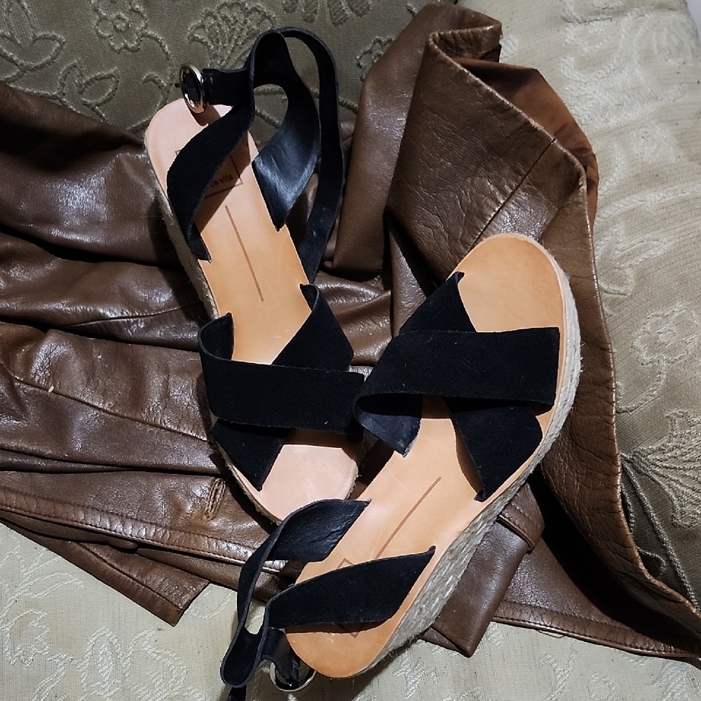 Dolce Vita Black Women's Sandals - Picture 5 of 7